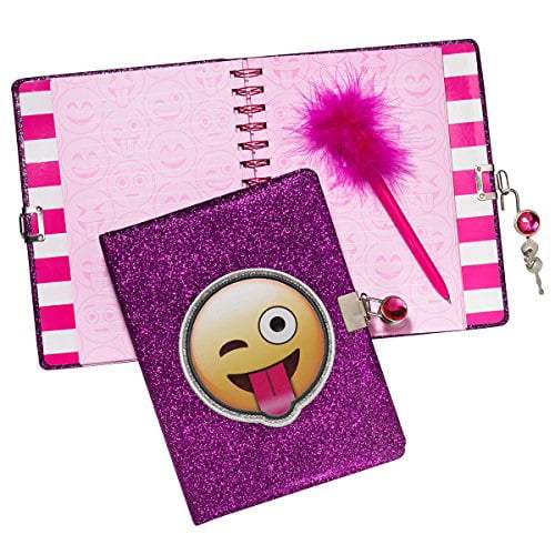 Feather Pens Journal Set For Girls Unicorn Journal For Girls and Journal Emoji Stickers 4 